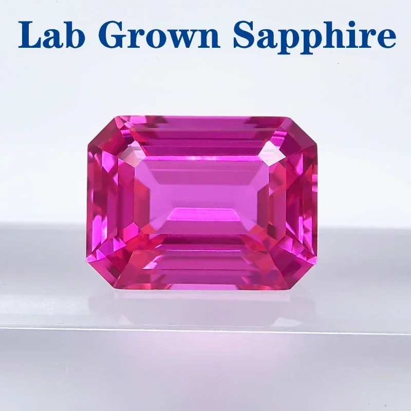 Lab Grown Sapphire Emerald Cut Hot Pink Color VVS1 Gemstone Charms DIY Jewelry Making Material Selectable AGL Certificate
Lab Grown Sapphire Emerald Cut Hot Pink Color VVS1 Gemstone Charms DIY Jewelry Making Material Selectable AGL Certificate