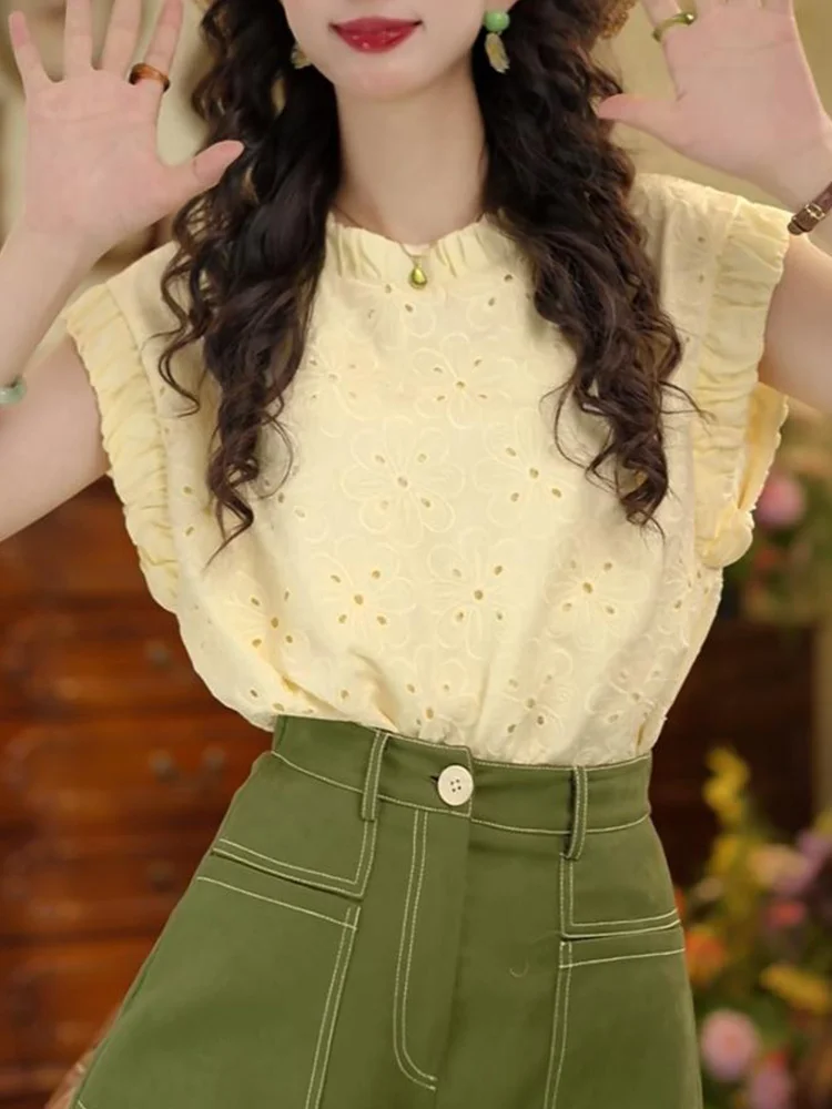 Retro Hong Kong Sle Faionable round Ne Svel irt Women's Summer New Loose Slimming Versatile Top Casual Sle
Retro Hong Kong Sle Faionable round Ne Svel irt Women's Summer New Loose Slimming Versatile Top Casual Sle