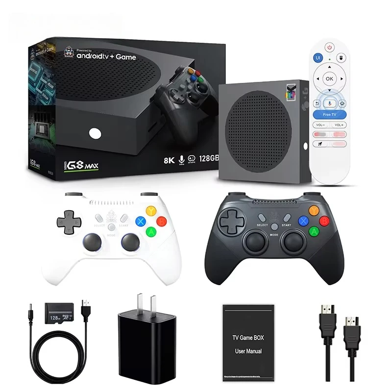 F Wholesale G8 Max 8K Game Stick Video Console - 128G 50000 Retro Games Family TV Gaming Device
F Wholesale G8 Max 8K Game Stick Video Console - 128G 50000 Retro Games Family TV Gaming Device