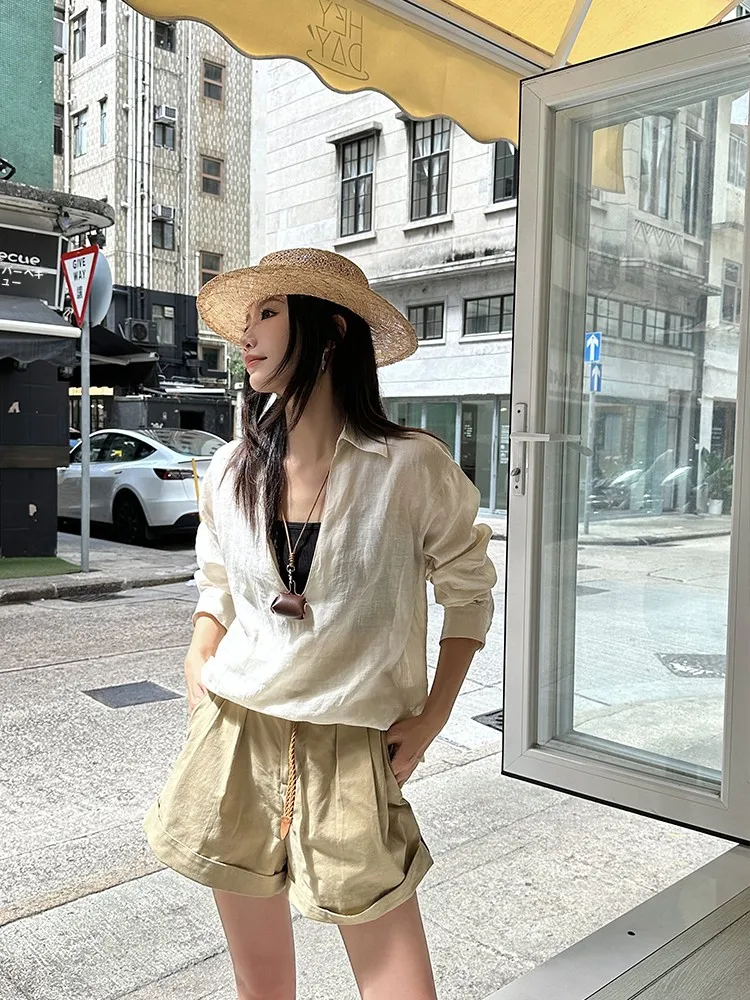 ZQ Zig Qing, Новое летнее поступление, женская льняная блузка с глубоким v-образным вырезом и тонким дизайном, цветная блузка из смеси хлопка, длинная блузка све
ZQ Zig Qing, Новое летнее поступление, женская льняная блузка с глубоким v-образным вырезом и тонким дизайном, цветная блузка из смеси хлопка, длинная блузка све