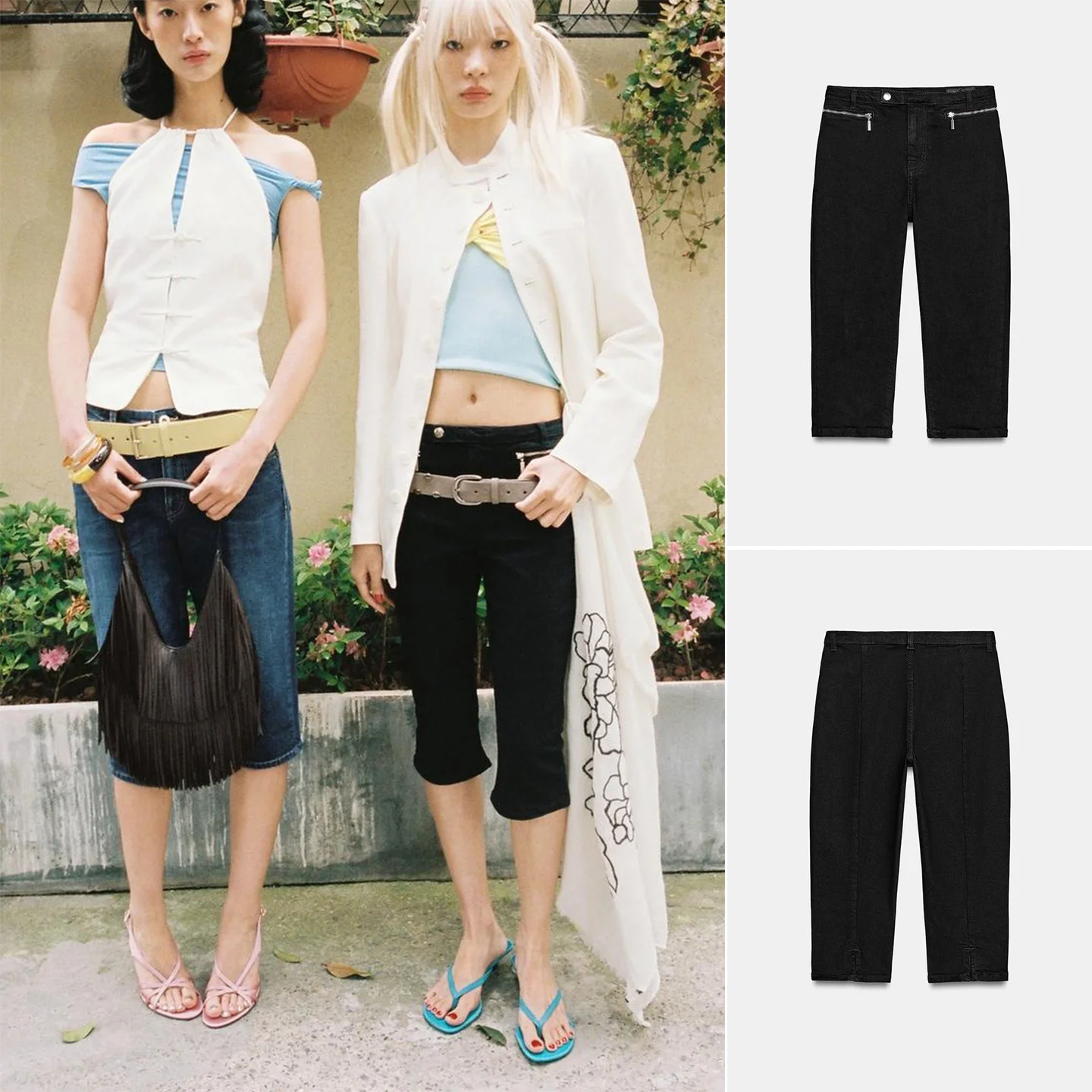 New Spring Summer Women's Jeans Metal Button Zipper Embellished mid Waist Casual Five-Quarter Length Polyester Fiber
New Spring Summer Women's Jeans Metal Button Zipper Embellished mid Waist Casual Five-Quarter Length Polyester Fiber