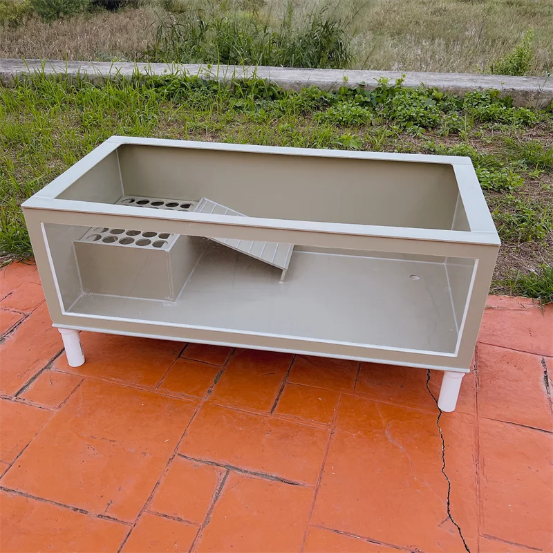 Transparent turtle tank, ultra-white glass PP plastic, light body turtle pond, breeding box, egg turtle breeding
Transparent turtle tank, ultra-white glass PP plastic, light body turtle pond, breeding box, egg turtle breeding