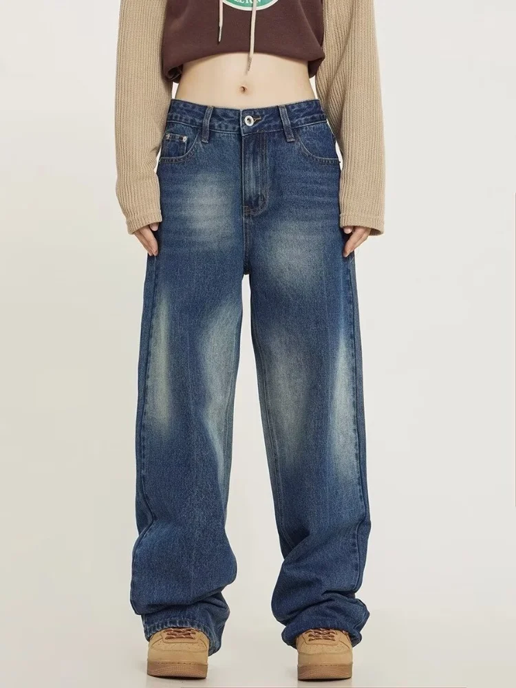 2024 New Women Jeans Retro Fashion Casual Straight Leg Pants High Waisted Loose Wide Leg Trousers Women's Street Denim Pants
2024 New Women Jeans Retro Fashion Casual Straight Leg Pants High Waisted Loose Wide Leg Trousers Women's Street Denim Pants