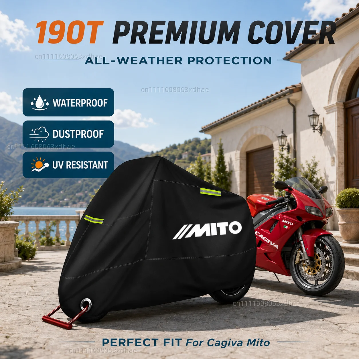 Outdoor Motorcycle Cover Waterproof Full Protection 190T Oxford Cloth For For Cagiva Mito 50 125 Mito sp525
Outdoor Motorcycle Cover Waterproof Full Protection 190T Oxford Cloth For For Cagiva Mito 50 125 Mito sp525
