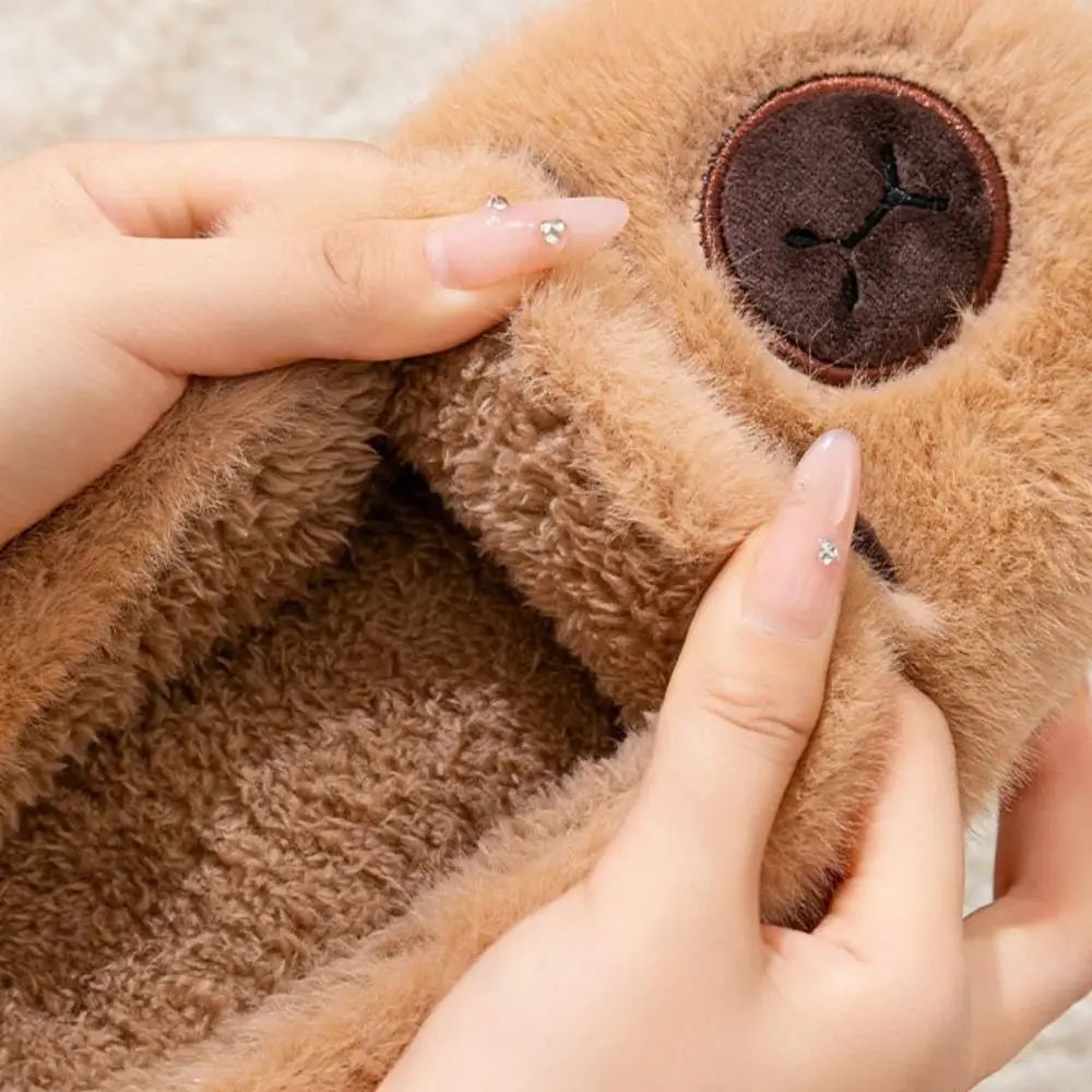Houseshoes Winter Capybara Slippers Soft Anti-slip Cartoon Furry Slippers Cute Thick Soled Warmer Home Cotton Shoes Women Men
Houseshoes Winter Capybara Slippers Soft Anti-slip Cartoon Furry Slippers Cute Thick Soled Warmer Home Cotton Shoes Women Men