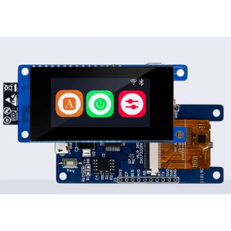 ESP32 development board with screen, equipped with LVGL 1.9/4/4.3/5/7-inch capacitive serial touch screen with Bluetooth
ESP32 development board with screen, equipped with LVGL 1.9/4/4.3/5/7-inch capacitive serial touch screen with Bluetooth