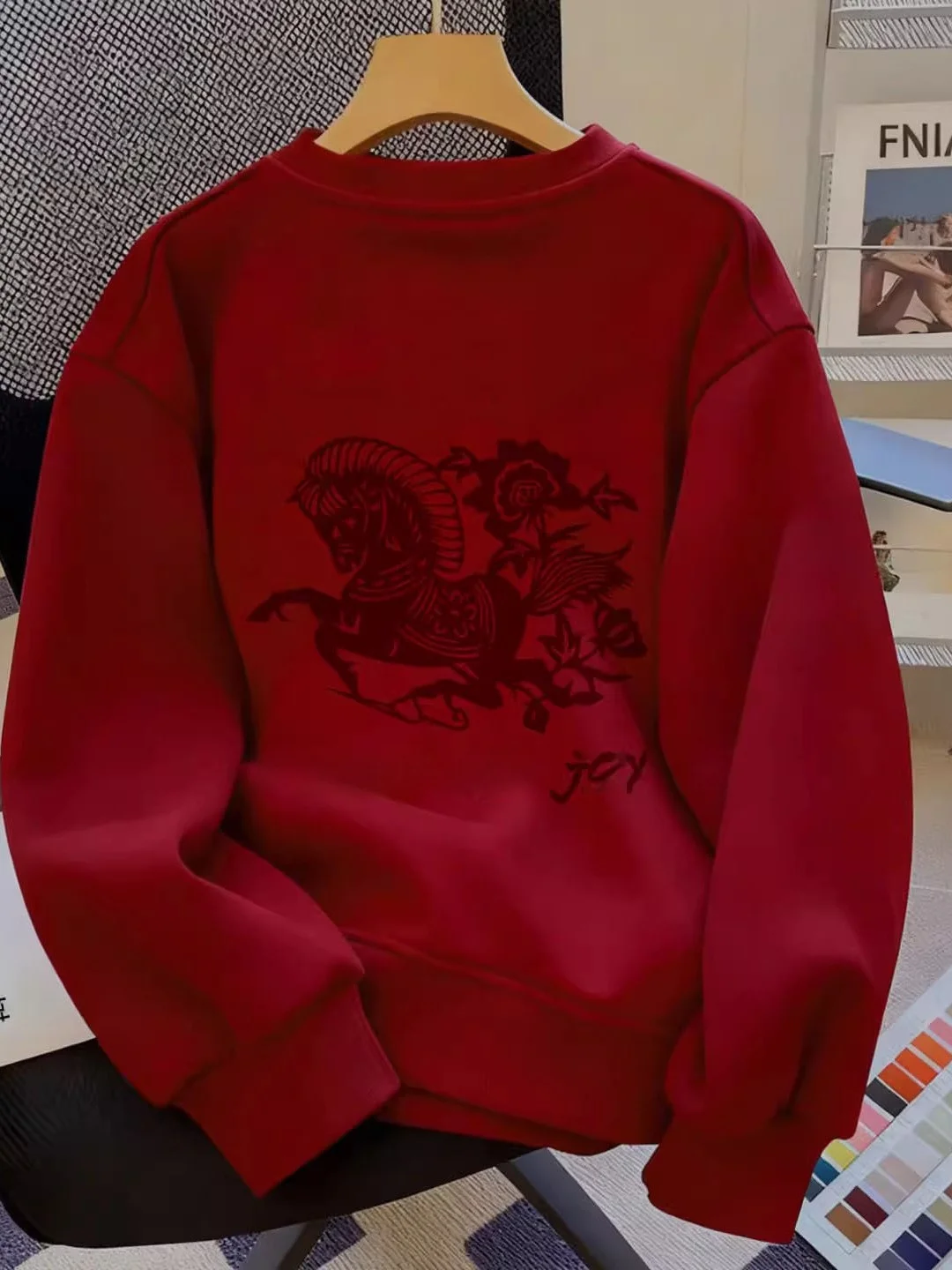 Larger Size 2026 Year Trendy Brand Autumn Winter Chinese Zodiac Sweatirt ex Fce Lined Loose round Ne Bur...
Larger Size 2026 Year Trendy Brand Autumn Winter Chinese Zodiac Sweatirt ex Fce Lined Loose round Ne Bur...