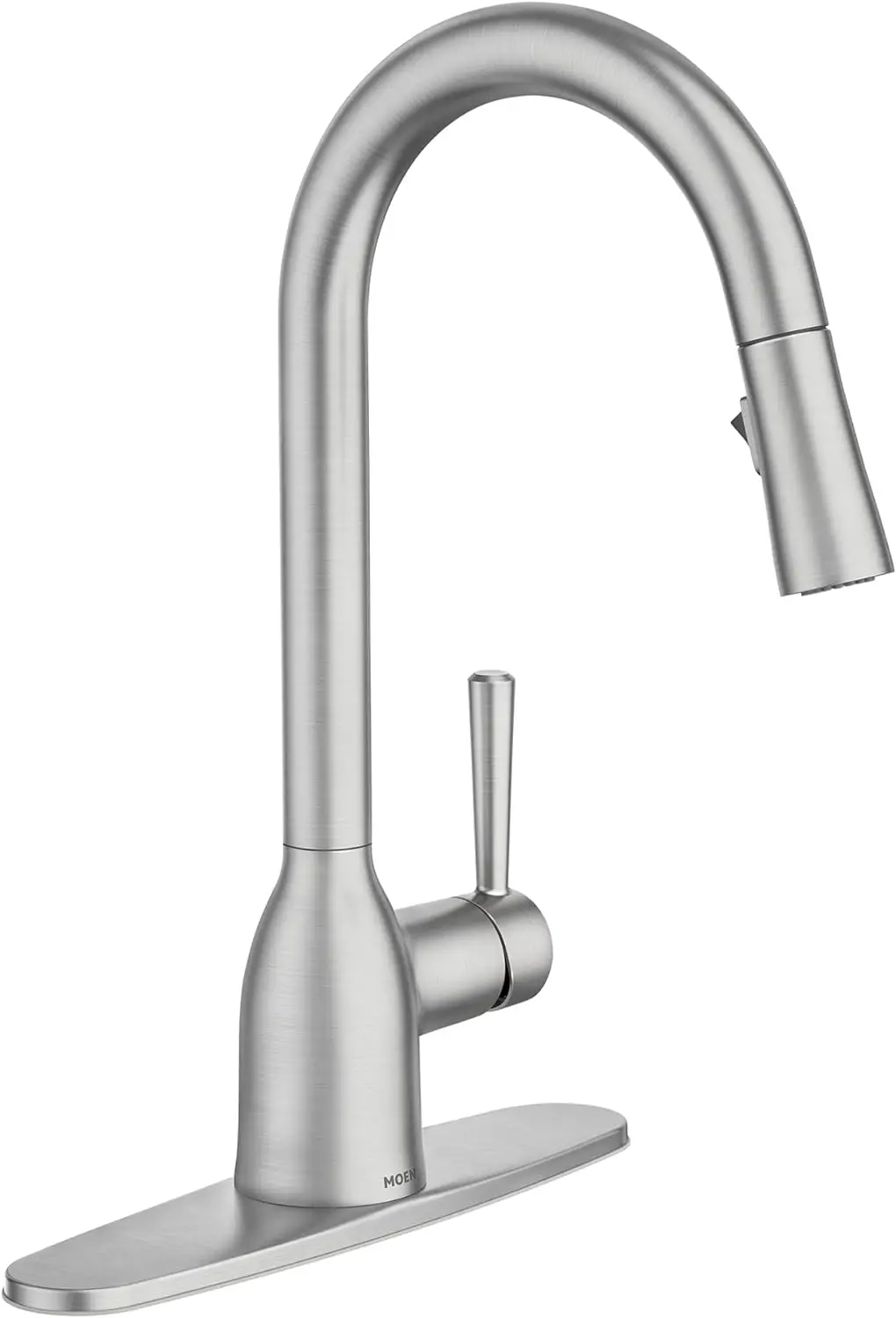 Moen Adler Spot Resist Stainless One-Handle High Arc Kitchen Sink Faucet with Power Clean, Kitchen Faucet with Pull Down Sprayer
Moen Adler Spot Resist Stainless One-Handle High Arc Kitchen Sink Faucet with Power Clean, Kitchen Faucet with Pull Down Sprayer