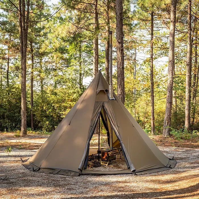 Hot-selling Fire Retardant Winter Camping Tent 4 Season Tent Pyramid Hot Tent with Wood Stove
Hot-selling Fire Retardant Winter Camping Tent 4 Season Tent Pyramid Hot Tent with Wood Stove