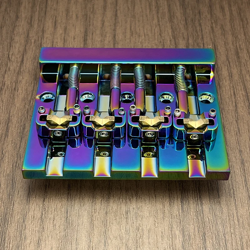 Vintage 4-String Bass Bridge 82x68.3MM String Bottom Through with Brass Saddle String Spacing 18.6MM Bass Fixed Bridge
Vintage 4-String Bass Bridge 82x68.3MM String Bottom Through with Brass Saddle String Spacing 18.6MM Bass Fixed Bridge