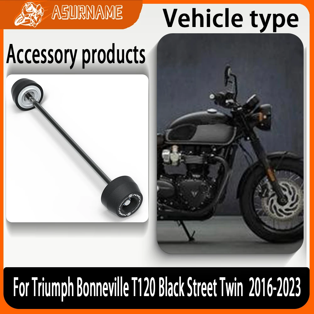 For Triumph Bonneville T120 / Black / Street Twin / 2016-2023 Motorcycle Accessories Front Rear Axle Fork Crash Sliders
For Triumph Bonneville T120 / Black / Street Twin / 2016-2023 Motorcycle Accessories Front Rear Axle Fork Crash Sliders