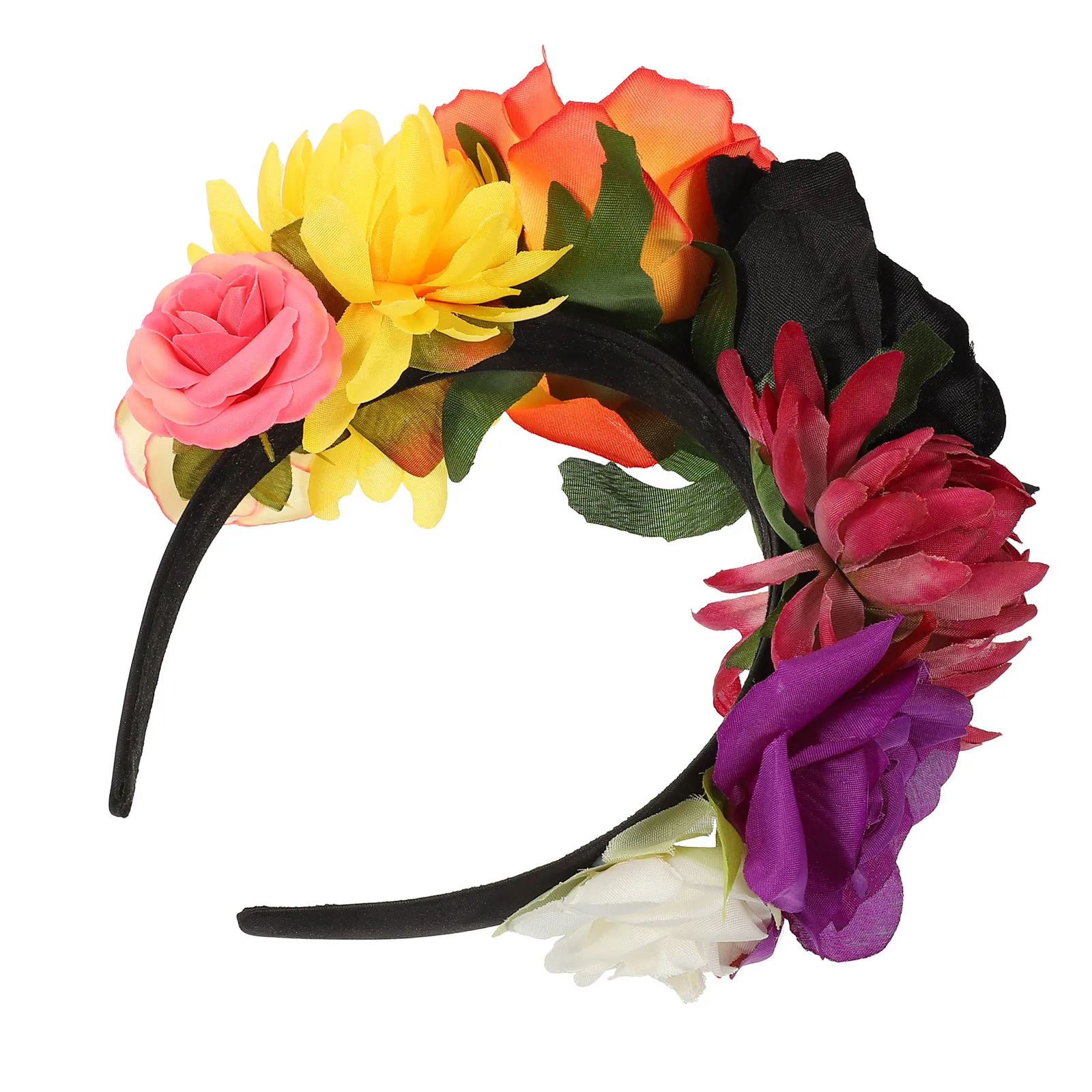Rose Headband for Halloween Costume Party Floral Crown Hair Clasp Chic Wedding Masquerade Accessory Women Mexican Style
Rose Headband for Halloween Costume Party Floral Crown Hair Clasp Chic Wedding Masquerade Accessory Women Mexican Style
