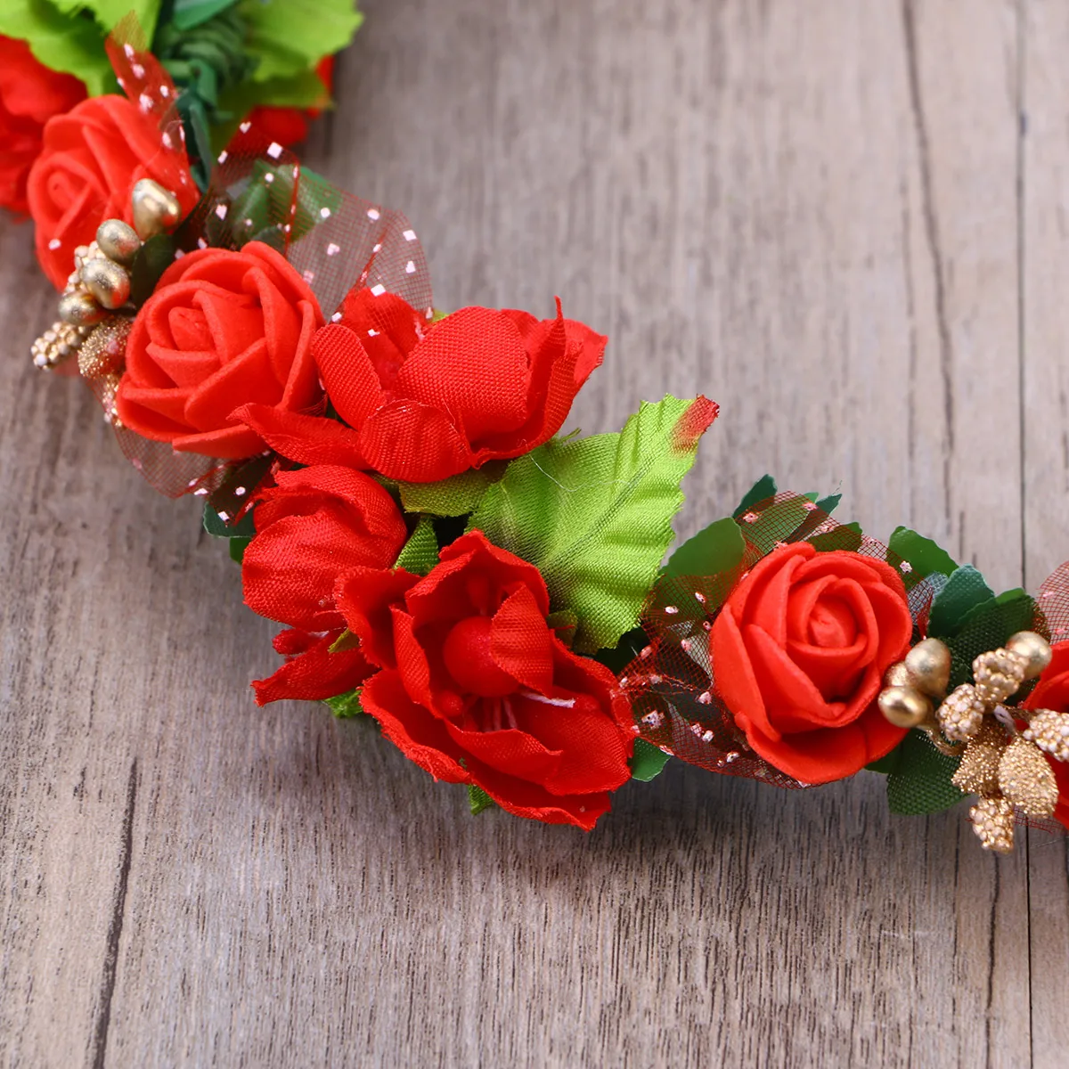 Floral Headband Wedding Hairband Bridal Headwear Girls Flower Crown Adjustable Ribbon Size Realistic Blooming
Floral Headband Wedding Hairband Bridal Headwear Girls Flower Crown Adjustable Ribbon Size Realistic Blooming