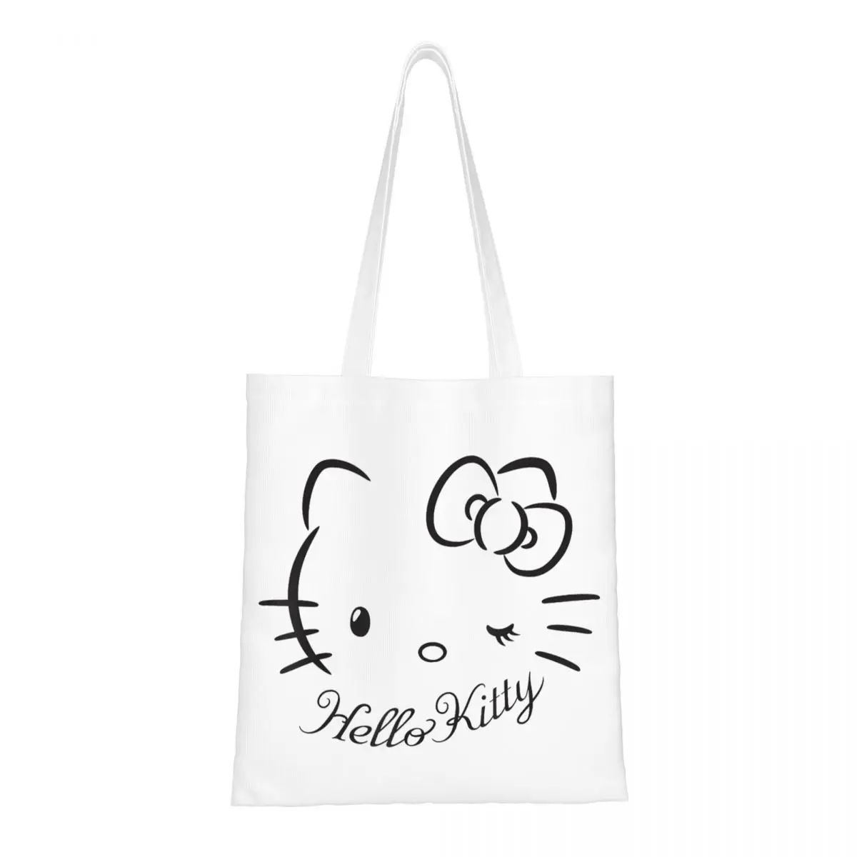 Hello Kitty Winking Tote Bags Women Handbag Foldable Student Shoulder Bag Reusable Shopping Bag
Hello Kitty Winking Tote Bags Women Handbag Foldable Student Shoulder Bag Reusable Shopping Bag