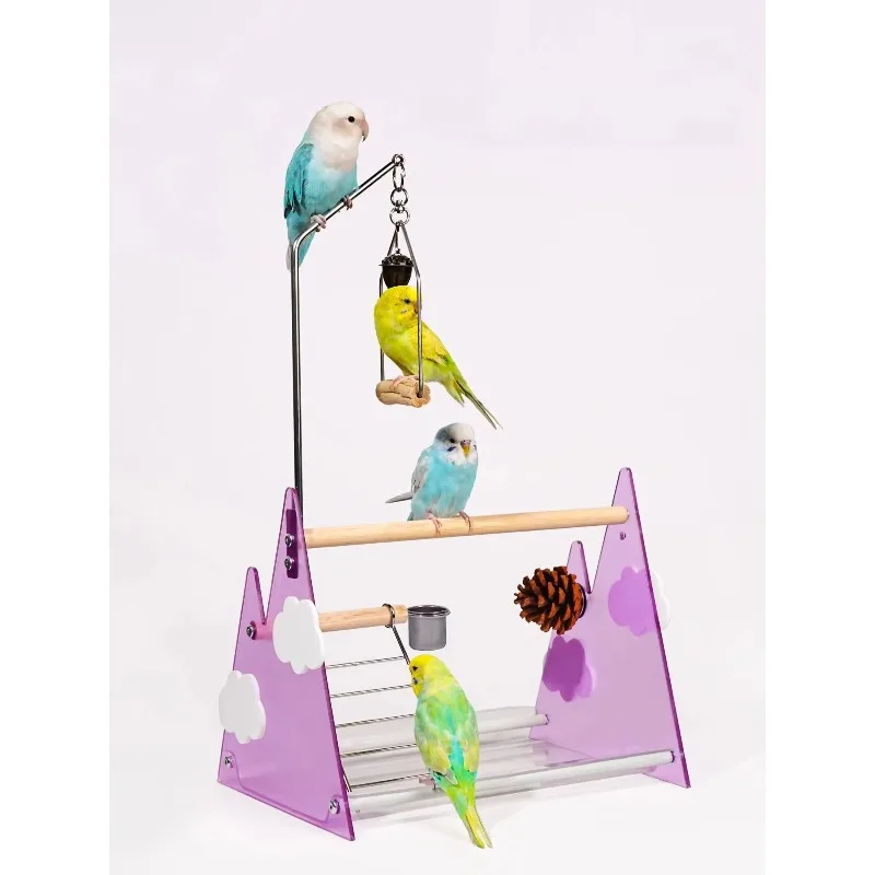 Parrot Bird Perch Stand Purple Dream Cloud Desktop Model Rounded Acrylic for Training Defecation Finch Perching Pole Platform
Parrot Bird Perch Stand Purple Dream Cloud Desktop Model Rounded Acrylic for Training Defecation Finch Perching Pole Platform