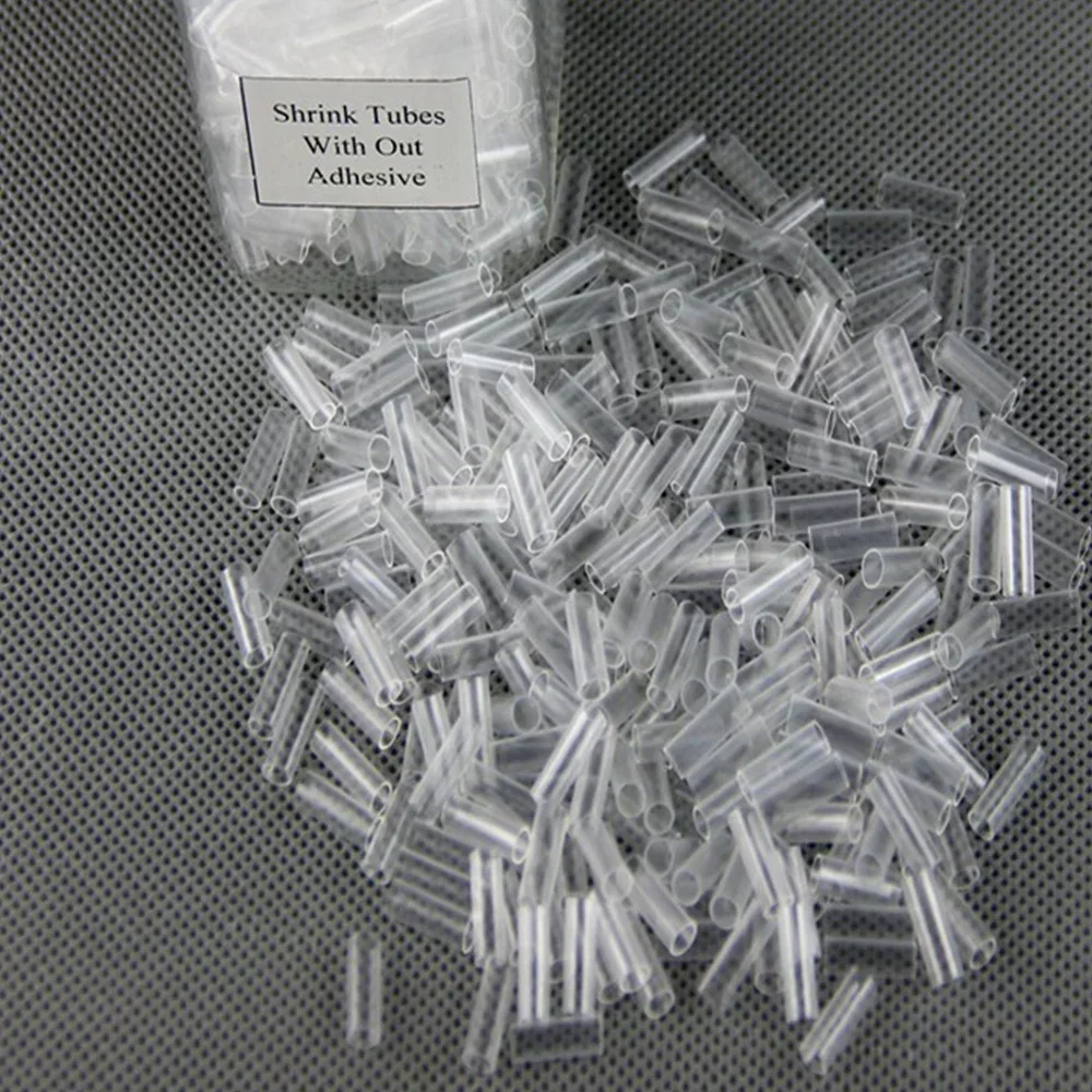 Heat shrink tube hair extension tool heat shrink ring without glue transparent or glue transparent wig hair extension 500PCS
Heat shrink tube hair extension tool heat shrink ring without glue transparent or glue transparent wig hair extension 500PCS