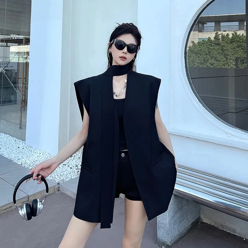 Spring Summer Sleeveless Blazers Vest Coats 2026 New Women Casual Elegant Vests Outwear Classic Waistcoat Ladies Vest Coats
Spring Summer Sleeveless Blazers Vest Coats 2026 New Women Casual Elegant Vests Outwear Classic Waistcoat Ladies Vest Coats