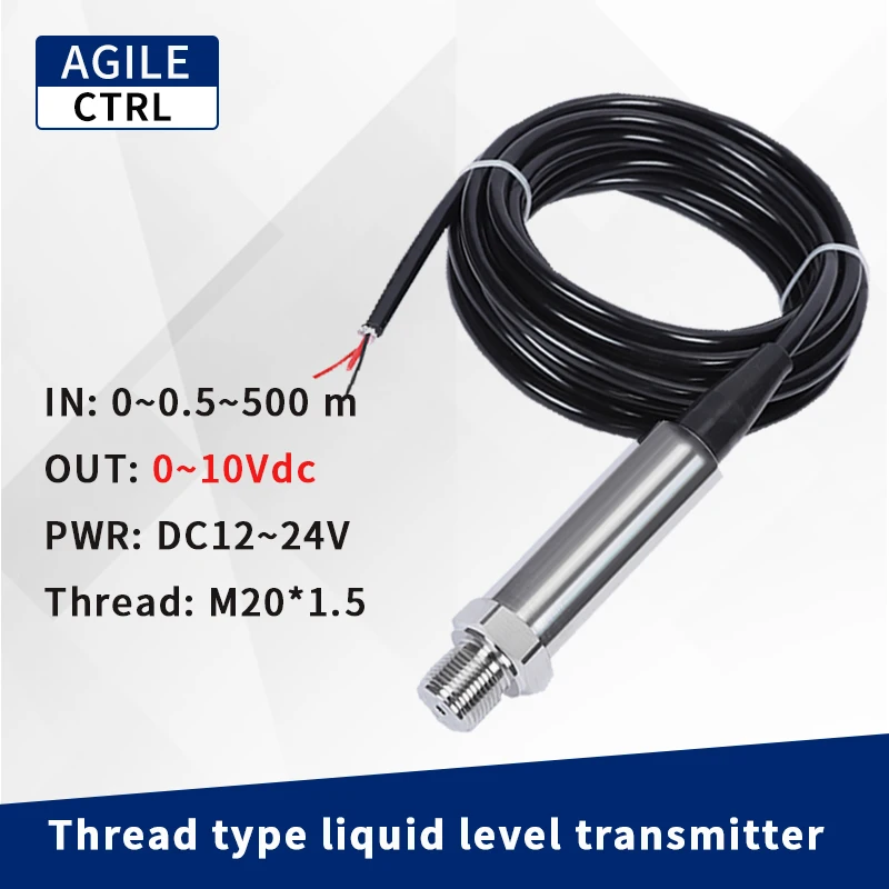 Thread type M20*1.5 G1/4 NPT Silicon Hydraulic Pressure Sensor Pump Station 0 10v Water Fuel Oil Level Transducer Transmitter
Thread type M20*1.5 G1/4 NPT Silicon Hydraulic Pressure Sensor Pump Station 0 10v Water Fuel Oil Level Transducer Transmitter