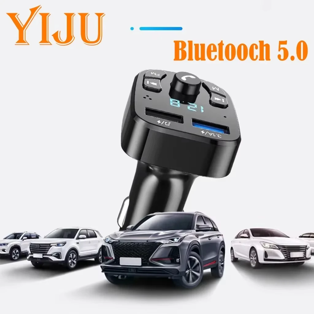 Car Bluetooth 5.0 Fm Transmitter, Wireless Adapter, Microphone, Audio Receiver, Automatic Mp3 Player, Dual USB Fast Charger
Car Bluetooth 5.0 Fm Transmitter, Wireless Adapter, Microphone, Audio Receiver, Automatic Mp3 Player, Dual USB Fast Charger