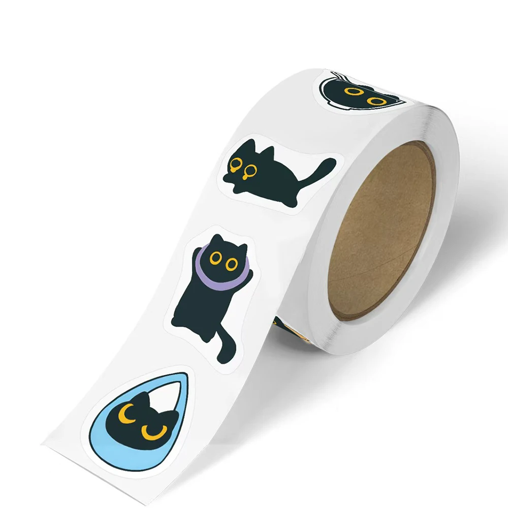 500pcs/roll Cartoon Funny Black Cat Sealing Stickers Creative Reward Decals Laptop Phone Guitar Cute Sticker Decoration Toy Gift
500pcs/roll Cartoon Funny Black Cat Sealing Stickers Creative Reward Decals Laptop Phone Guitar Cute Sticker Decoration Toy Gift