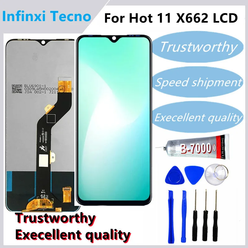 100% test lcd For infinitx tecno Hot 11 x662 x662b lcd display touch screen digitizer replacement
100% test lcd For infinitx tecno Hot 11 x662 x662b lcd display touch screen digitizer replacement