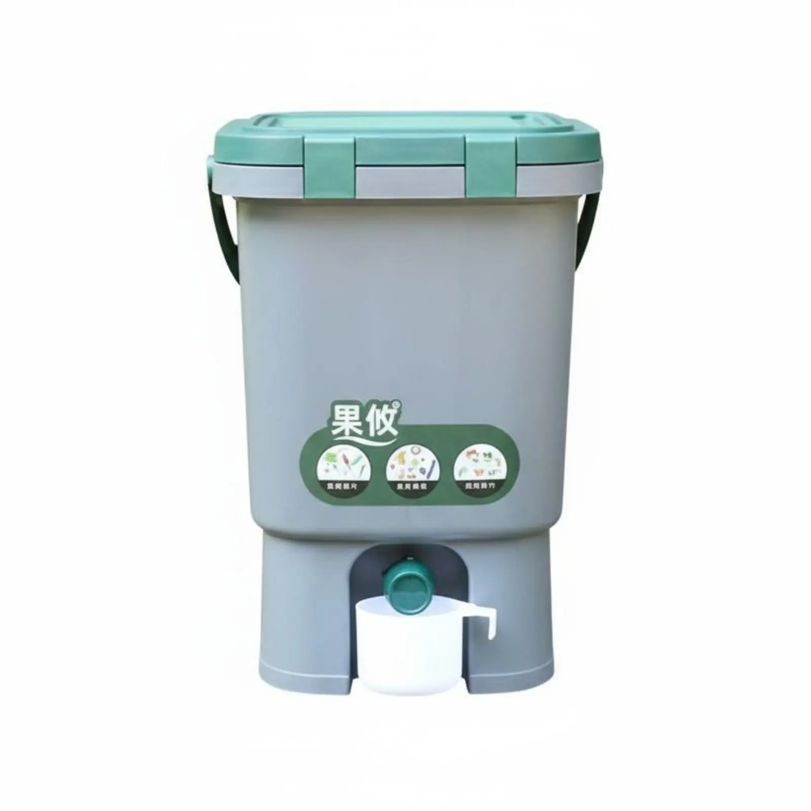 Bokashi Compost Bin Produces Liquid Soil Enhancer 15L Food Waste Fermenter Kitchen Compost Bin Airtight Closure for Gardeners
Bokashi Compost Bin Produces Liquid Soil Enhancer 15L Food Waste Fermenter Kitchen Compost Bin Airtight Closure for Gardeners
