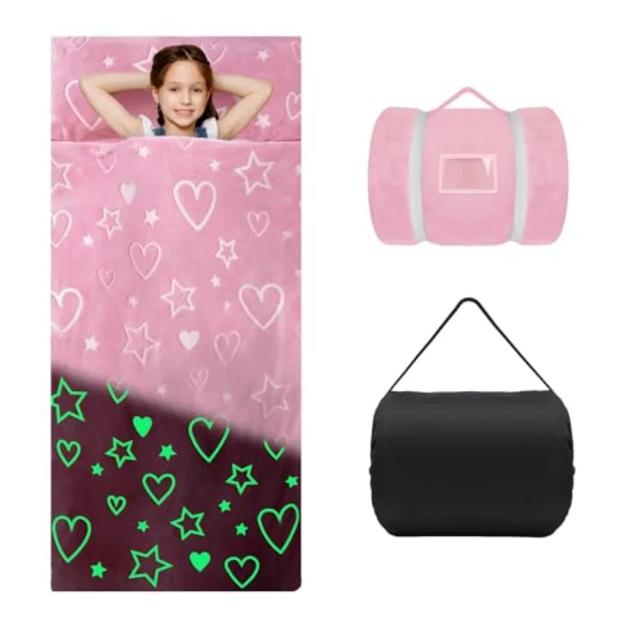 Sleeping Bag Soft Plush Glowing Toddler Nap Mat with Pillow for Boys Girls Large Sleeping Mat for Daycare Preschool Kindergarte
Sleeping Bag Soft Plush Glowing Toddler Nap Mat with Pillow for Boys Girls Large Sleeping Mat for Daycare Preschool Kindergarte