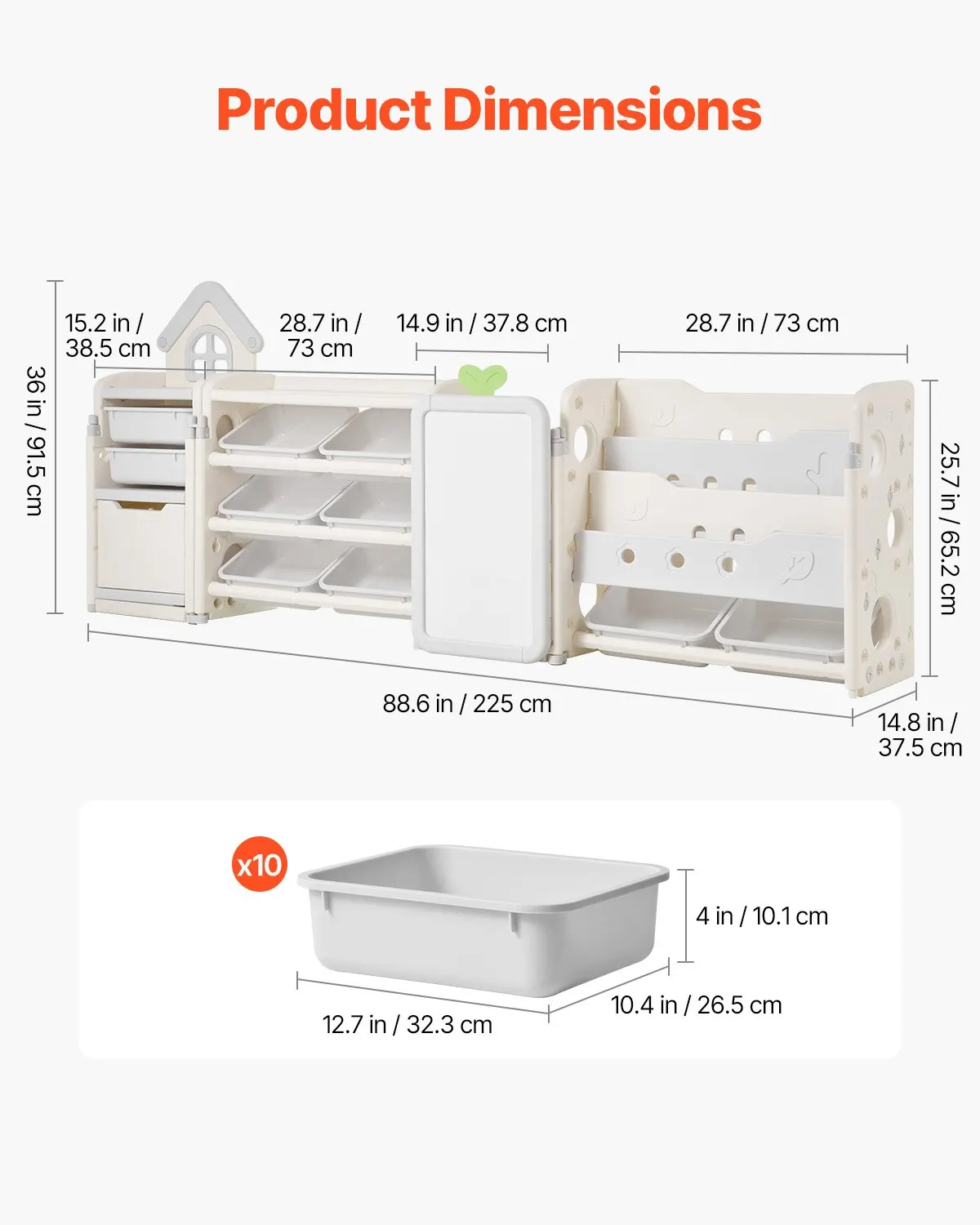 Kids Toy Storage With Bookshelf, 4-Tier Large Toy Storage Organizer With 10 Plastic Movable Bins, Kids Cubby Cabinet With Bookshelf And Drawing Board For Study Room, Playroom, Classroom, Nursery
Kids Toy Storage With Bookshelf, 4-Tier Large Toy Storage Organizer With 10 Plastic Movable Bins, Kids Cubby Cabinet With Bookshelf And Drawing Board For Study Room, Playroom, Classroom, Nursery