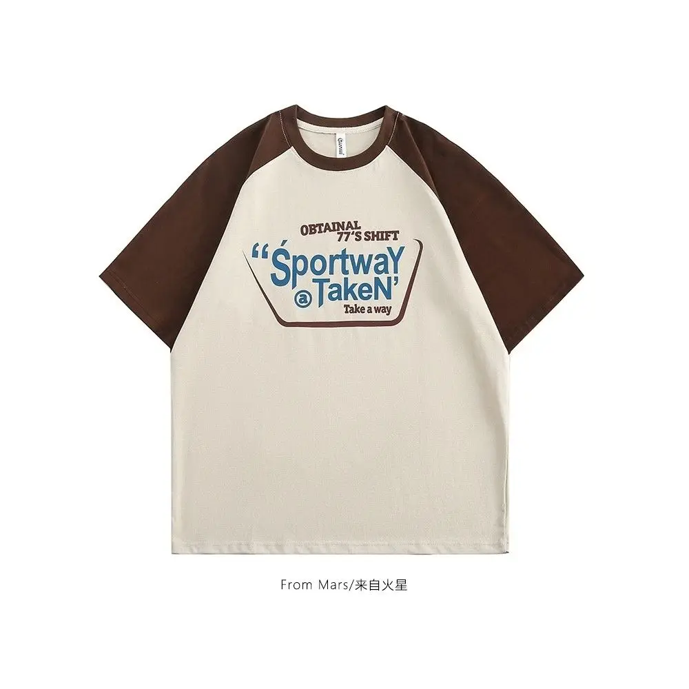 From Mars is everywhere Korean trendy brand letter print contrast color couple style loose and light short-sleeved T-shirt y2k
From Mars is everywhere Korean trendy brand letter print contrast color couple style loose and light short-sleeved T-shirt y2k