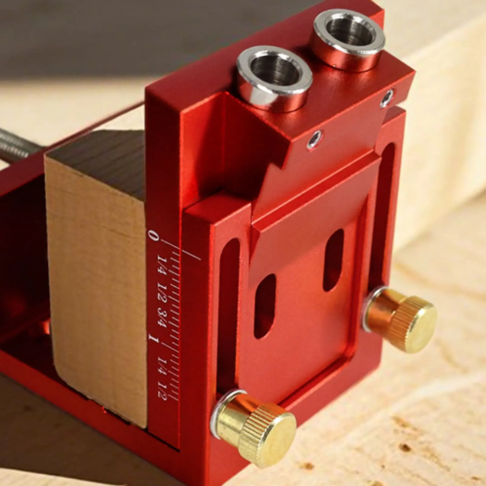 Angled Hole Guide High Exactness Adjustable Pocket Hole System Wood Joinery Jig Double Metric and Customary Scale
Angled Hole Guide High Exactness Adjustable Pocket Hole System Wood Joinery Jig Double Metric and Customary Scale
