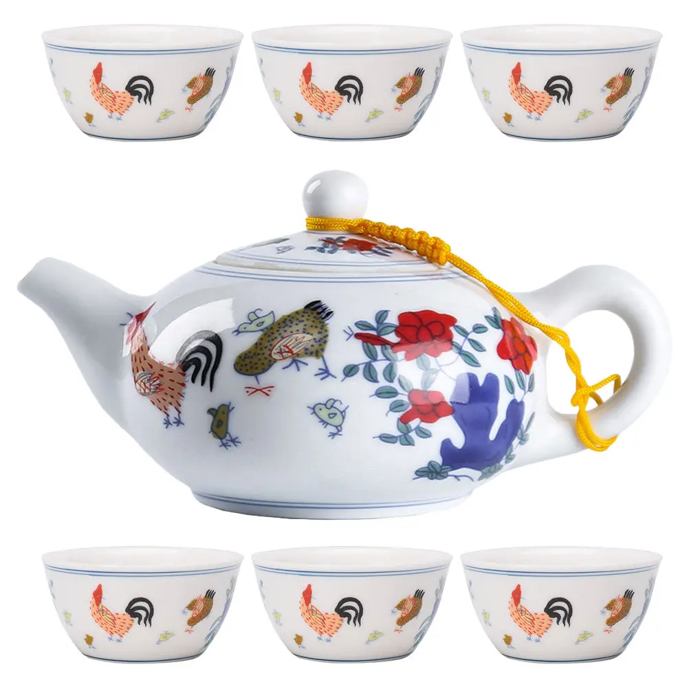 1Set Doucai Jikangbei Ceramic Tea Set Large Capacity Teapot Stovetop Compatible Brewing Pot Teacups Elegant Family Gathering
1Set Doucai Jikangbei Ceramic Tea Set Large Capacity Teapot Stovetop Compatible Brewing Pot Teacups Elegant Family Gathering