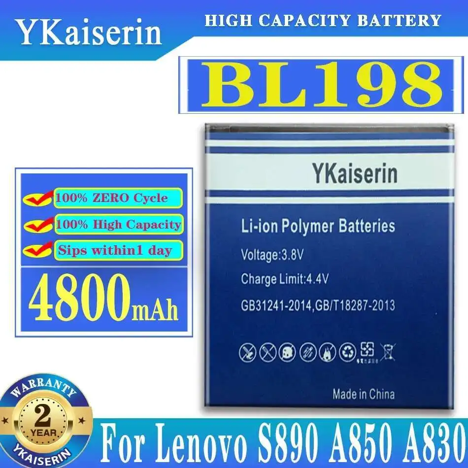 BL198 для Lenovo S890 A850 A830 A860E K860 K860i A678T S880 S880i аккумулятор мобильного телефона надежная замена 4800 мАч
BL198 для Lenovo S890 A850 A830 A860E K860 K860i A678T S880 S880i аккумулятор мобильного телефона надежная замена 4800 мАч