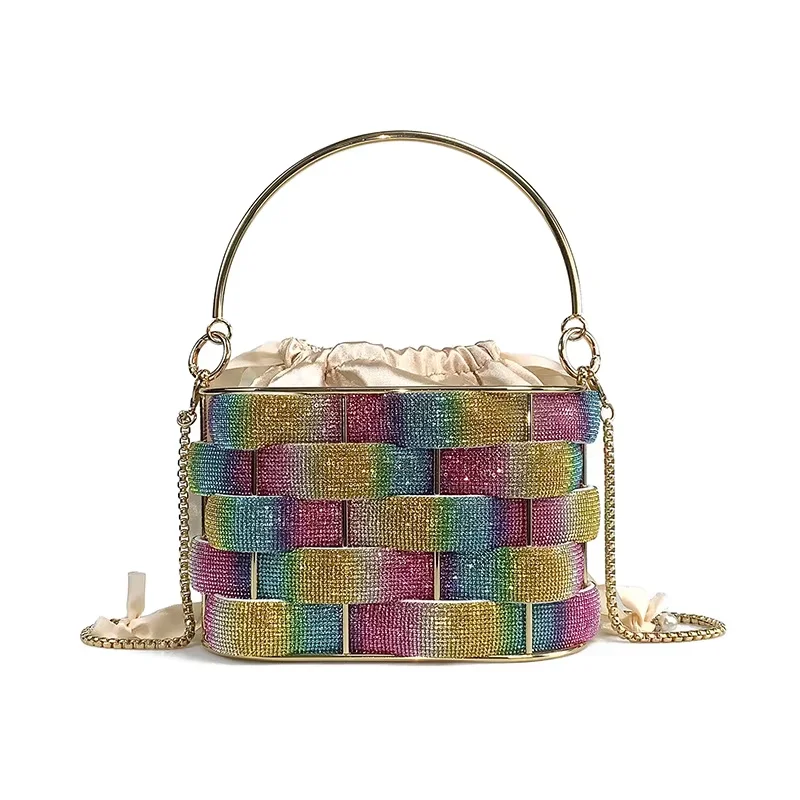 Women's Acrylic Bucket Bag 2026 New Model Cross-Border Handbag Birdcage Woven Basket with Rhinestones Hard Dinner Bag
Women's Acrylic Bucket Bag 2026 New Model Cross-Border Handbag Birdcage Woven Basket with Rhinestones Hard Dinner Bag