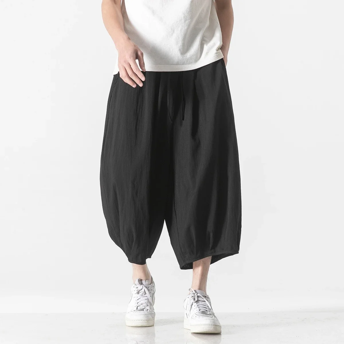 Summer Loose Pants Men's Hot sales Harajuku Harem Cotton Linen Lantern Pants Vintage Casual Japan Samurai Men Wide Leg Trousers
Summer Loose Pants Men's Hot sales Harajuku Harem Cotton Linen Lantern Pants Vintage Casual Japan Samurai Men Wide Leg Trousers