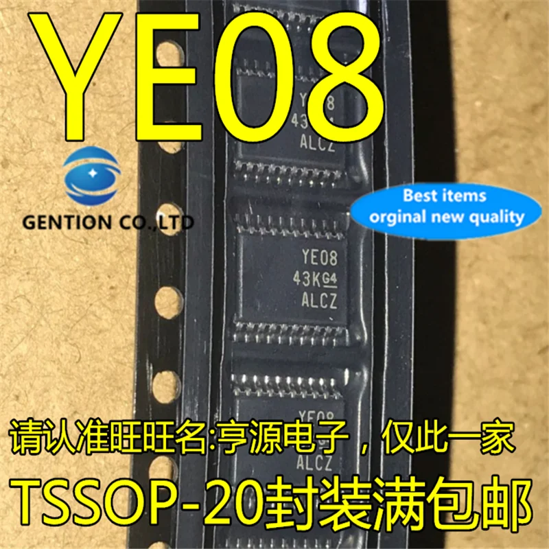 10Pcs TXB0108PWR TXB0108 Silkscreen YE08 TSSOP-20 in stock 100% new and original
10Pcs TXB0108PWR TXB0108 Silkscreen YE08 TSSOP-20 in stock 100% new and original