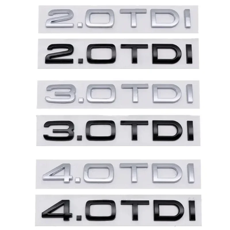 3D ABS Car Rear Trunk Sticker 2.0 2.5 2.7 3.0 4.0 TDI 30 35 40 45 50 55 TDI Emblem For Audi A1 A3 A4 A5 A6 A7 A8 Q2 Q3 Q5 Q7 TT
3D ABS Car Rear Trunk Sticker 2.0 2.5 2.7 3.0 4.0 TDI 30 35 40 45 50 55 TDI Emblem For Audi A1 A3 A4 A5 A6 A7 A8 Q2 Q3 Q5 Q7 TT
