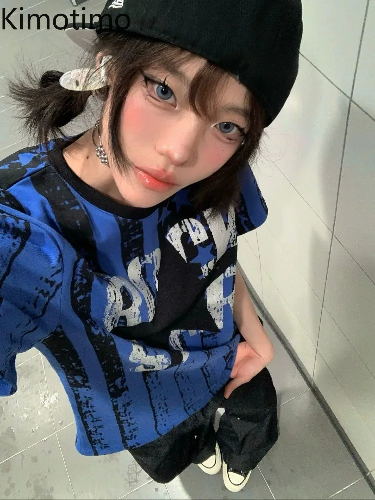 Kimotimo Retro Street Letter Print T-shirts Women American Y2k Aesthetic Short Sleeve Casual Tops Summer Punk Grunge Gothic Tees
Kimotimo Retro Street Letter Print T-shirts Women American Y2k Aesthetic Short Sleeve Casual Tops Summer Punk Grunge Gothic Tees