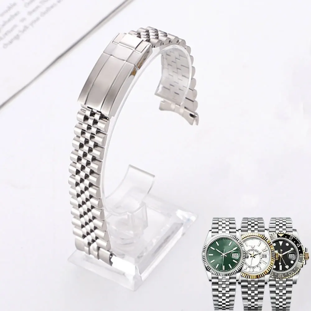 904 Jubilee Strap For Rolex Sub GMT Yacht Daytona Watch Band Luxury Bracelet Mod Parts Replacement Accessories 20mm Steel Band
904 Jubilee Strap For Rolex Sub GMT Yacht Daytona Watch Band Luxury Bracelet Mod Parts Replacement Accessories 20mm Steel Band