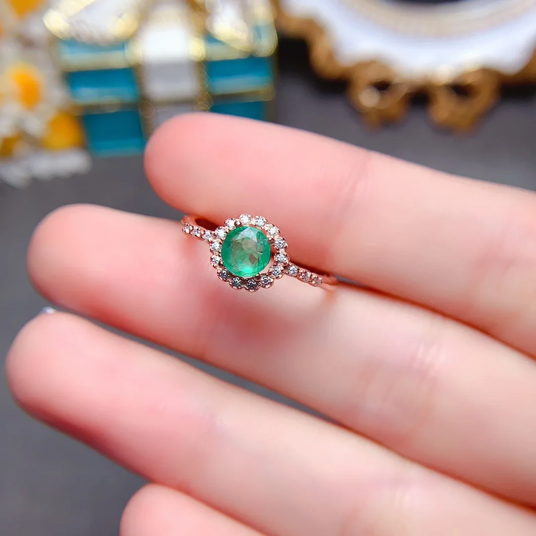 The New Natural Emerald Ring S925 Sterling Silver Is A Free Delivery for Women's Engagement Jewelry
The New Natural Emerald Ring S925 Sterling Silver Is A Free Delivery for Women's Engagement Jewelry