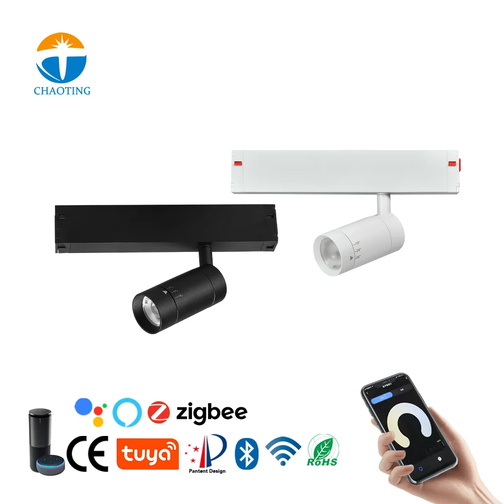 New Recessed Led Cob Magnetic Track Zoomable Adjust Smart Wifi Zigbee Tuya Bluetooth Spot Lighting Rail System Track Light
New Recessed Led Cob Magnetic Track Zoomable Adjust Smart Wifi Zigbee Tuya Bluetooth Spot Lighting Rail System Track Light