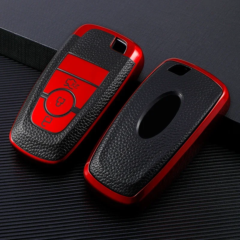 TPU Leather Car Key Case Cover Shell For Ford F-150 F-250 F-350 2018 2017 Fusion Mustang Explorer Key Holder Auto Accessories
TPU Leather Car Key Case Cover Shell For Ford F-150 F-250 F-350 2018 2017 Fusion Mustang Explorer Key Holder Auto Accessories