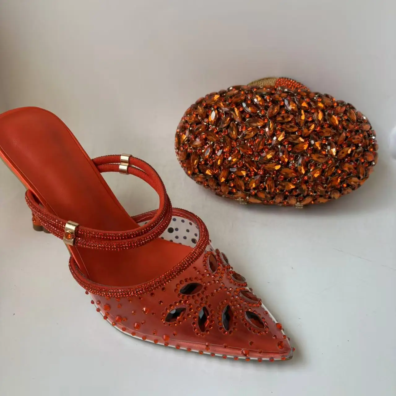 LNATISNOVA Lady Diamonds Shoes and Bag Set High Heels Elegant Wedding Rhinestone Heels Sandals and Clutch Purse Handbags Red
LNATISNOVA Lady Diamonds Shoes and Bag Set High Heels Elegant Wedding Rhinestone Heels Sandals and Clutch Purse Handbags Red