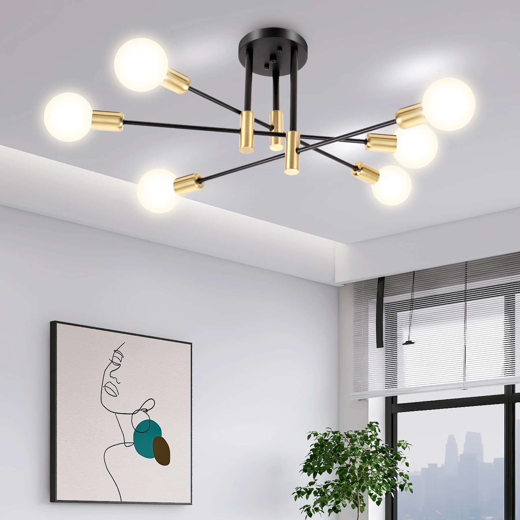 Nordic Modern Luxury Chandelier Home Decoration LED Lamps Living Room Dining Kitchen Lighting Fixture 90-260V LED Pendant Lights
Nordic Modern Luxury Chandelier Home Decoration LED Lamps Living Room Dining Kitchen Lighting Fixture 90-260V LED Pendant Lights