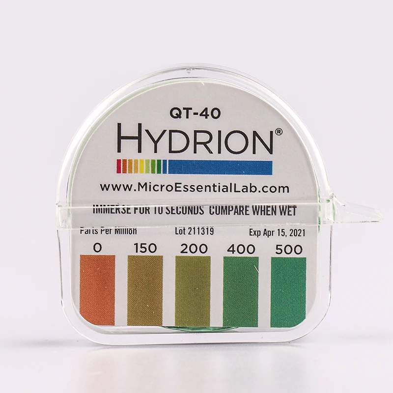 Hydrion pH Test Paper Precision Quaternary Ammonium Salt Concentration Test Strip Acid and Alkaline QT-10 QT-40
Hydrion pH Test Paper Precision Quaternary Ammonium Salt Concentration Test Strip Acid and Alkaline QT-10 QT-40