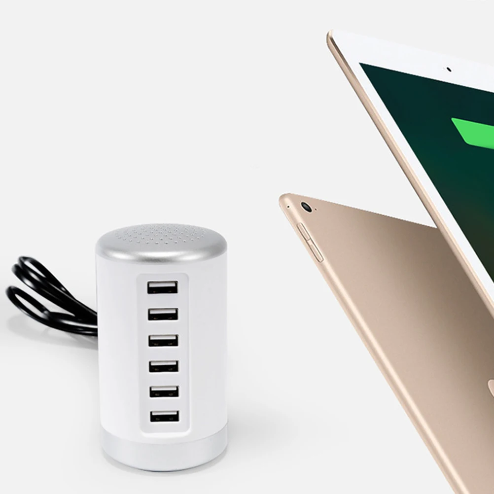 6 Port USB Hub Rapid Tower for Mobile Phone Tablet Universal USB Power Adapter Desk Station
6 Port USB Hub Rapid Tower for Mobile Phone Tablet Universal USB Power Adapter Desk Station