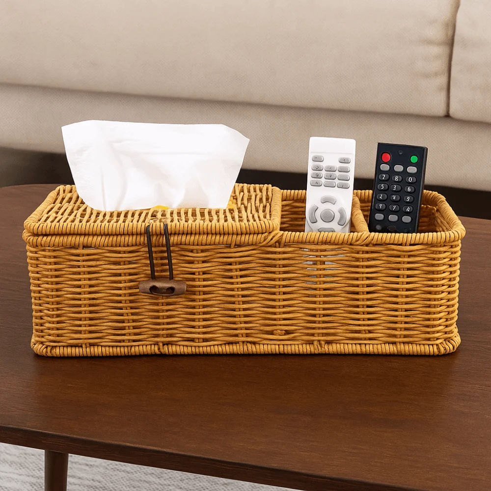 Multifunctional Imitation Vine Tissue Box Breathable Vintage Paper Towel Holder Lightweight Eco-Friendly
Multifunctional Imitation Vine Tissue Box Breathable Vintage Paper Towel Holder Lightweight Eco-Friendly