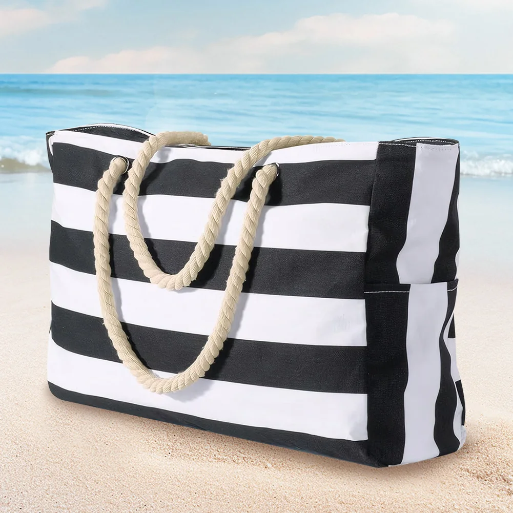 Beach Bag Waterproof Sandproof Beach Tote Bag with Zipper Travel Overnight Bag for Women
Beach Bag Waterproof Sandproof Beach Tote Bag with Zipper Travel Overnight Bag for Women