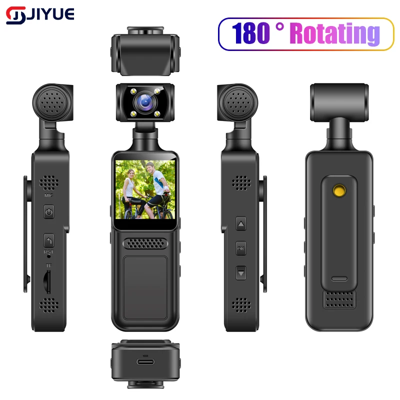 Handheld HD 2K 180 ° Rotating Mini Camera Digital Video Recorder With Infrared Night Vision For Police Sports DV And Riding
Handheld HD 2K 180 ° Rotating Mini Camera Digital Video Recorder With Infrared Night Vision For Police Sports DV And Riding