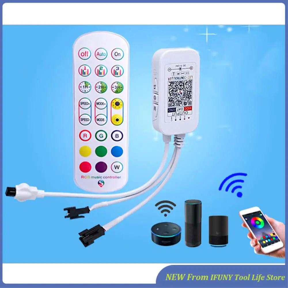 WS2812B Bluetooth-контроллер для адресуемой светодиодной ленты 5050 RGB светодиодная лента 24 клавиши дистанционный музыкальный умный контроллер новый
WS2812B Bluetooth-контроллер для адресуемой светодиодной ленты 5050 RGB светодиодная лента 24 клавиши дистанционный музыкальный умный контроллер новый