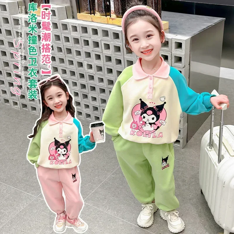 Sweet Ins Kuromi Anime Children Sweatpants Shirt Fashion Cute Sanrio Ins Cartoon Two Piece Set Casual Clothing Gifts for Kids
Sweet Ins Kuromi Anime Children Sweatpants Shirt Fashion Cute Sanrio Ins Cartoon Two Piece Set Casual Clothing Gifts for Kids